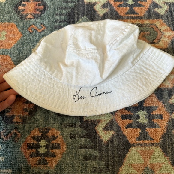 SIGNED NASA Kids White Bucket Hat with Red Logo - Picture 2 of 2